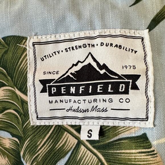 PENFIELD |  Palm Print Mountain Jacket Blue Barn Coat, Gorpcore- Women's Size S - Picture 6 of 7